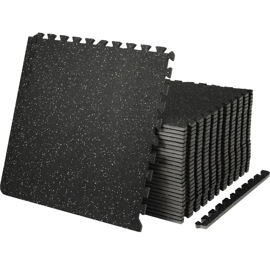 SucceBuy Interlocking Eva Foam Gym Floor Mats Waterproof Design