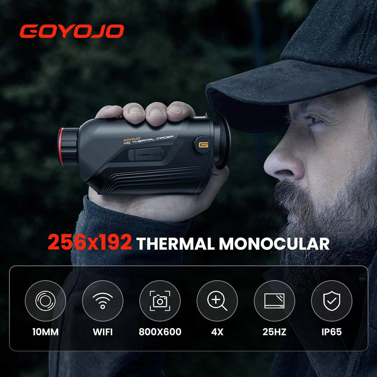 GOYOJO Thermal Imaging Monocular With Night Vision