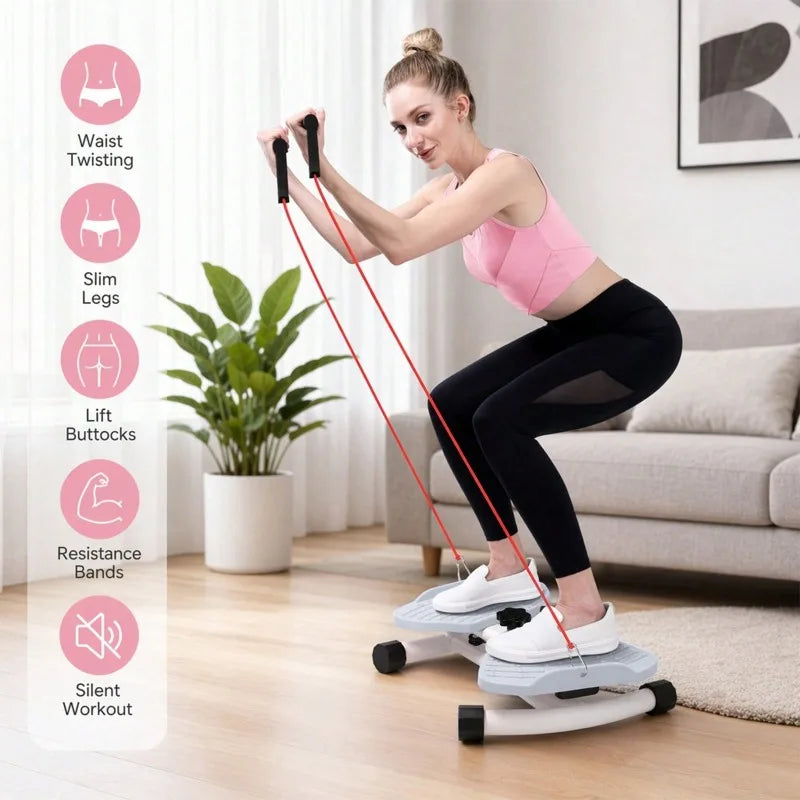 Twist Waist Disc With Resistance Bands For Home Fitness Training