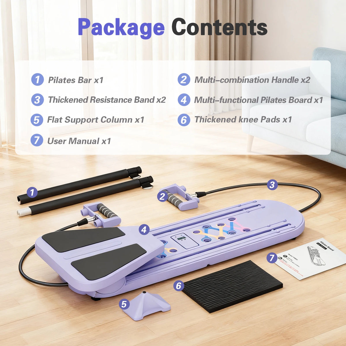 Multifunctional 15 In 1 Abdominal Pilates Board For Core Workouts