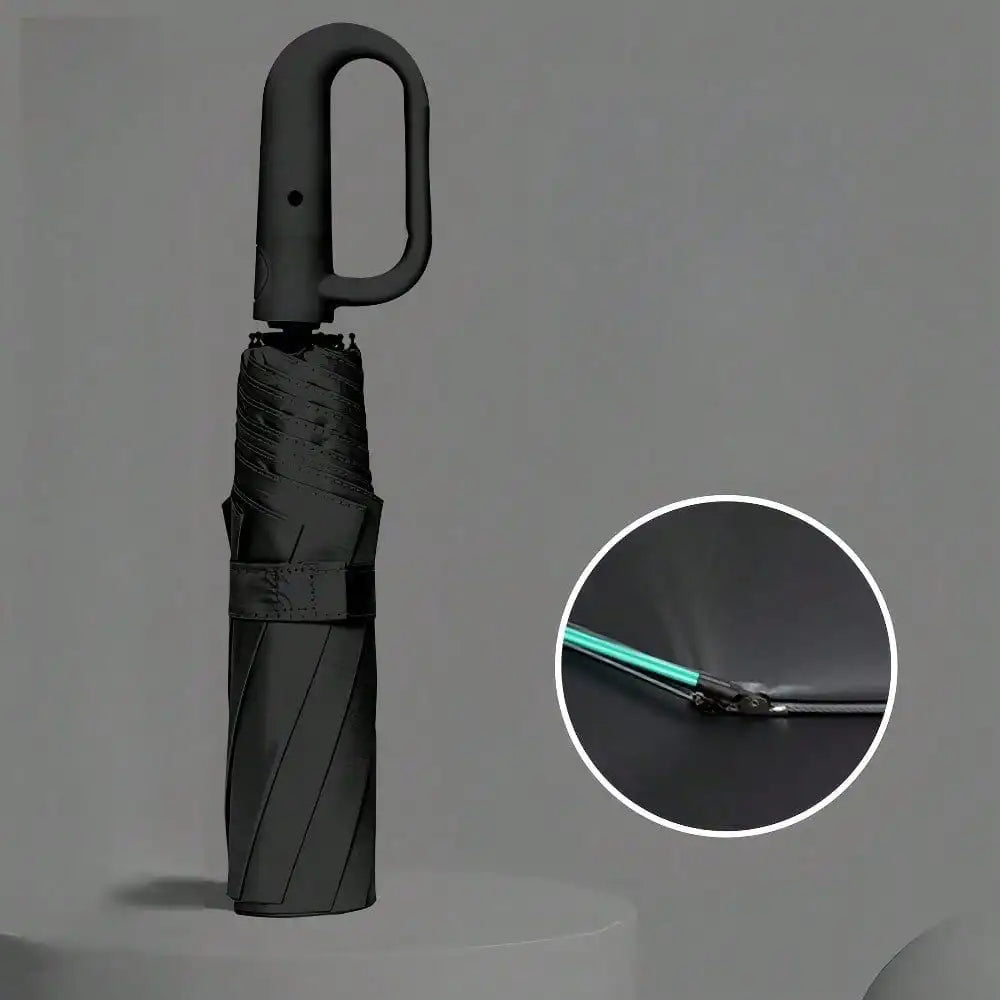 Wind Resistant Automatic Folding Umbrella With Sun Protective Fabric