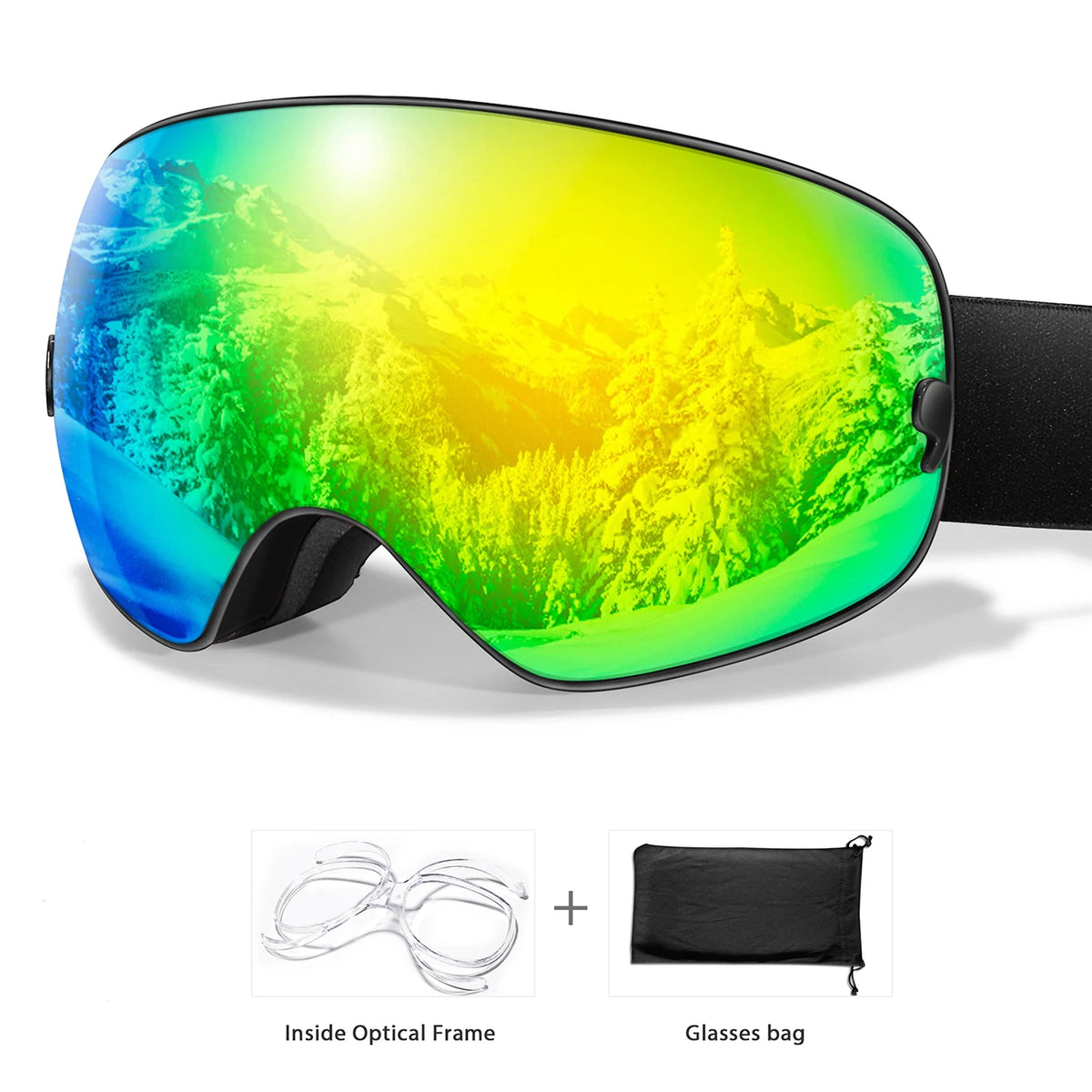 Unisex Professional UV400 Antifog Ski Goggles For Winter Sports