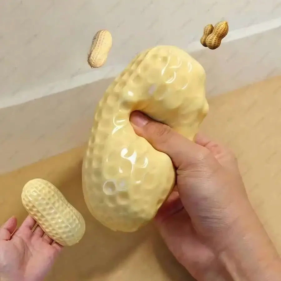 Peanut Silicone Squeeze Fidget Toy For Stress Relief And Relaxation