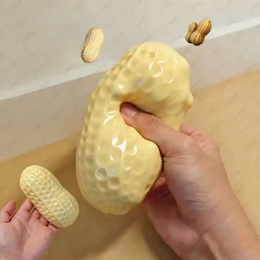 Peanut Silicone Squeeze Fidget Toy For Stress Relief And Relaxation