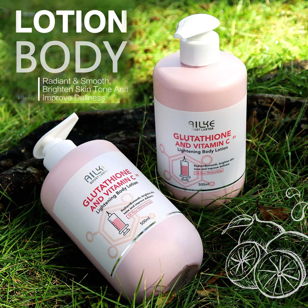 Ailke Vitamin C Glutathione Brightening Body Lotion For Clear Skin