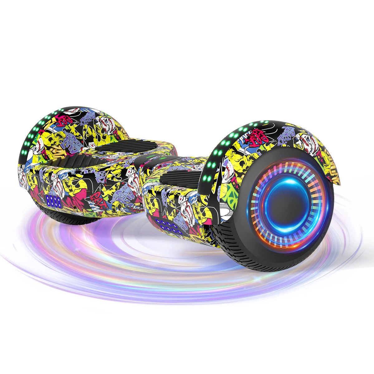 Commugo Self Balancing Hoverboard With Bluetooth Speaker And LED Lights