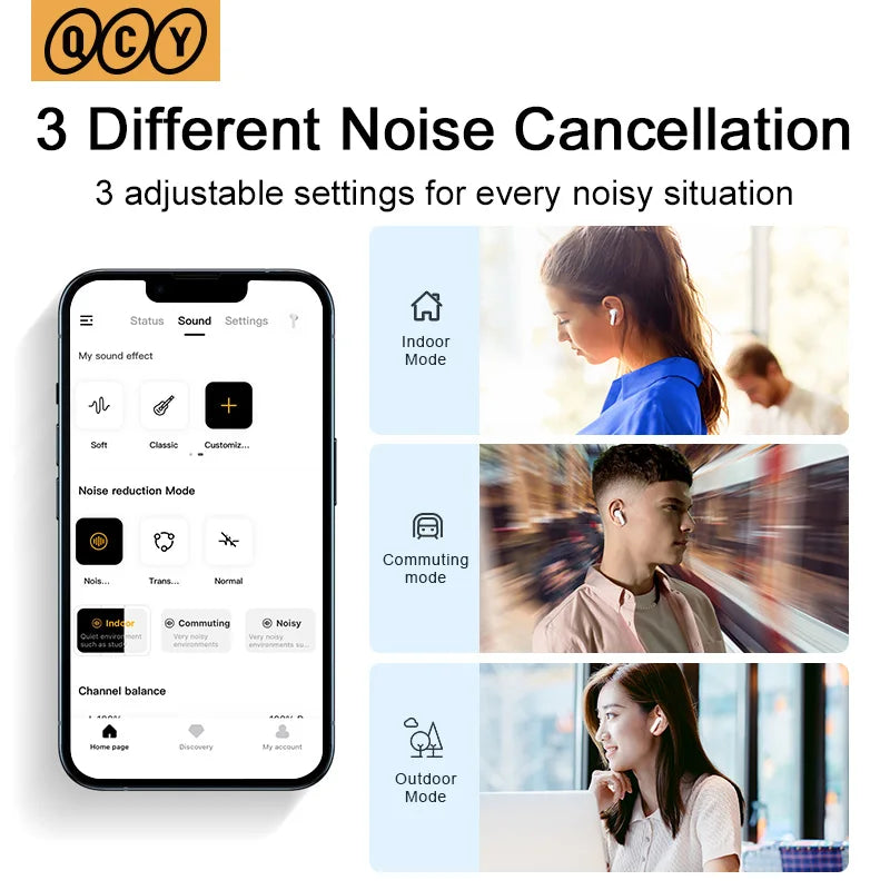 QCY MeloBuds ANC Wireless Earbuds With Noise Cancellation