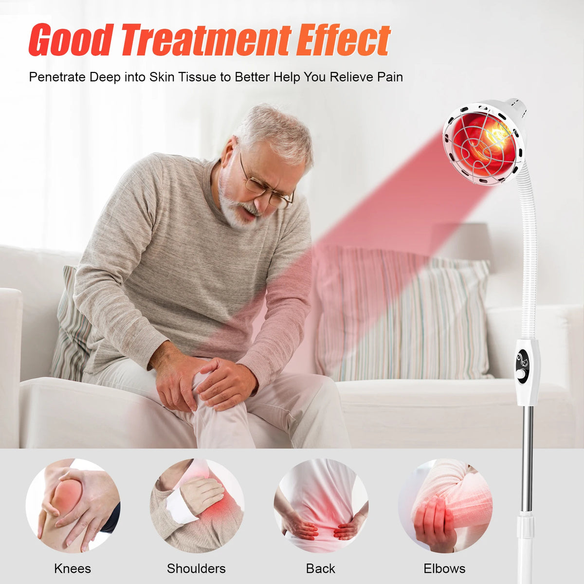 Adjustable Far Infrared Heat Lamp For Muscle Pain Relief
