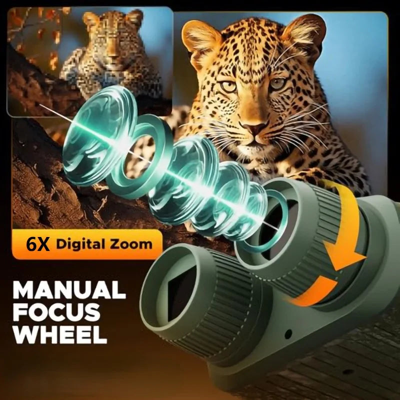 Rechargeable 2.5K Night Vision Monocular With 6X Infrared Zoom