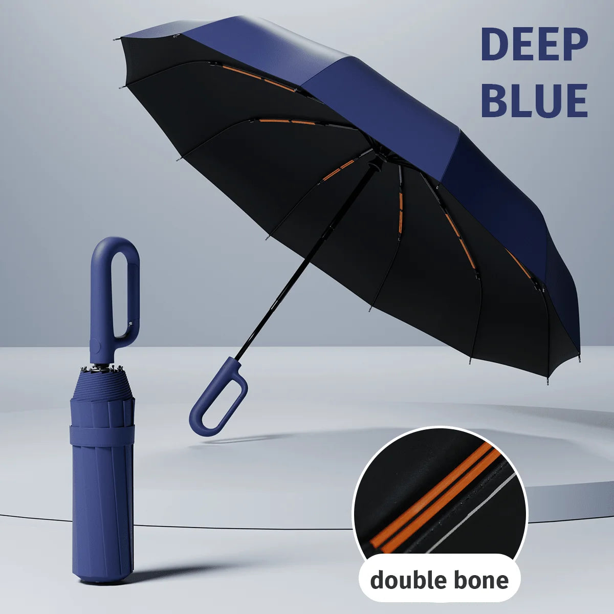 Fully Automatic Foldable Umbrella Thickened Reinforced Durable Build