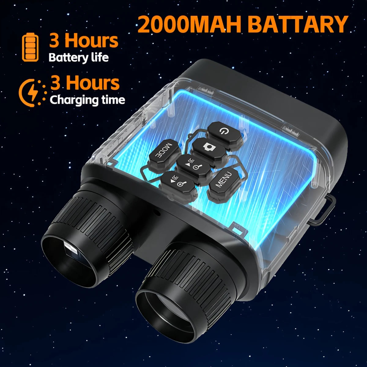 Rechargeable 2.5K Night Vision Monocular With 6X Infrared Zoom