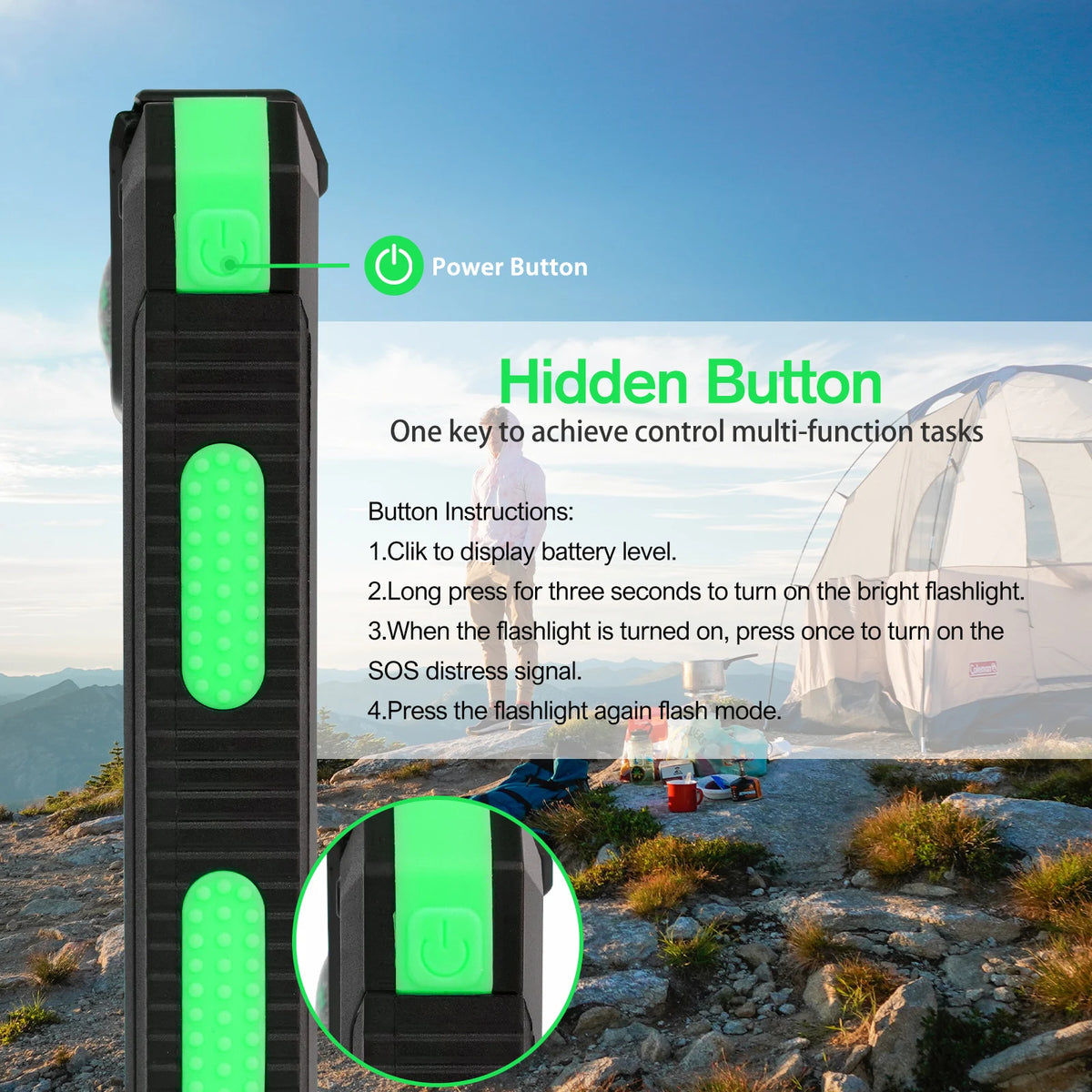 Portable Solar Power Bank With Led Flashlight Dual Usb Ports