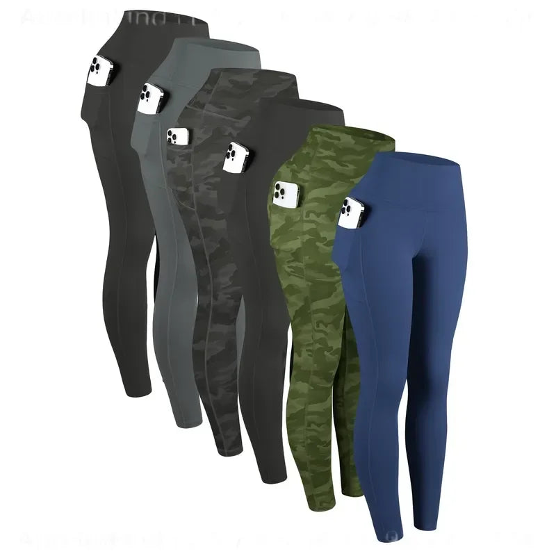 Women's High Waist Leggings With Pockets For Yoga And Fitness
