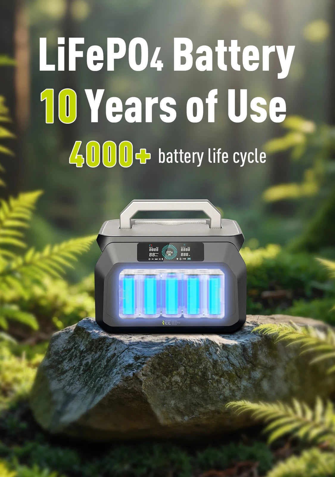 IEE 800W Portable Power Station Featuring 512Wh Reliable Backup Power