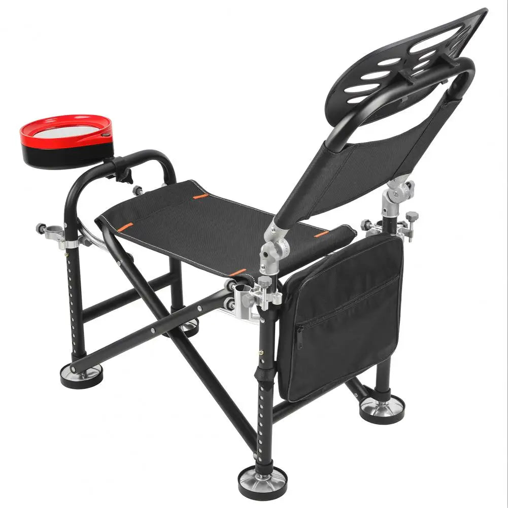 Foldable Fishing Deck Chair With Adjustable Backrest
