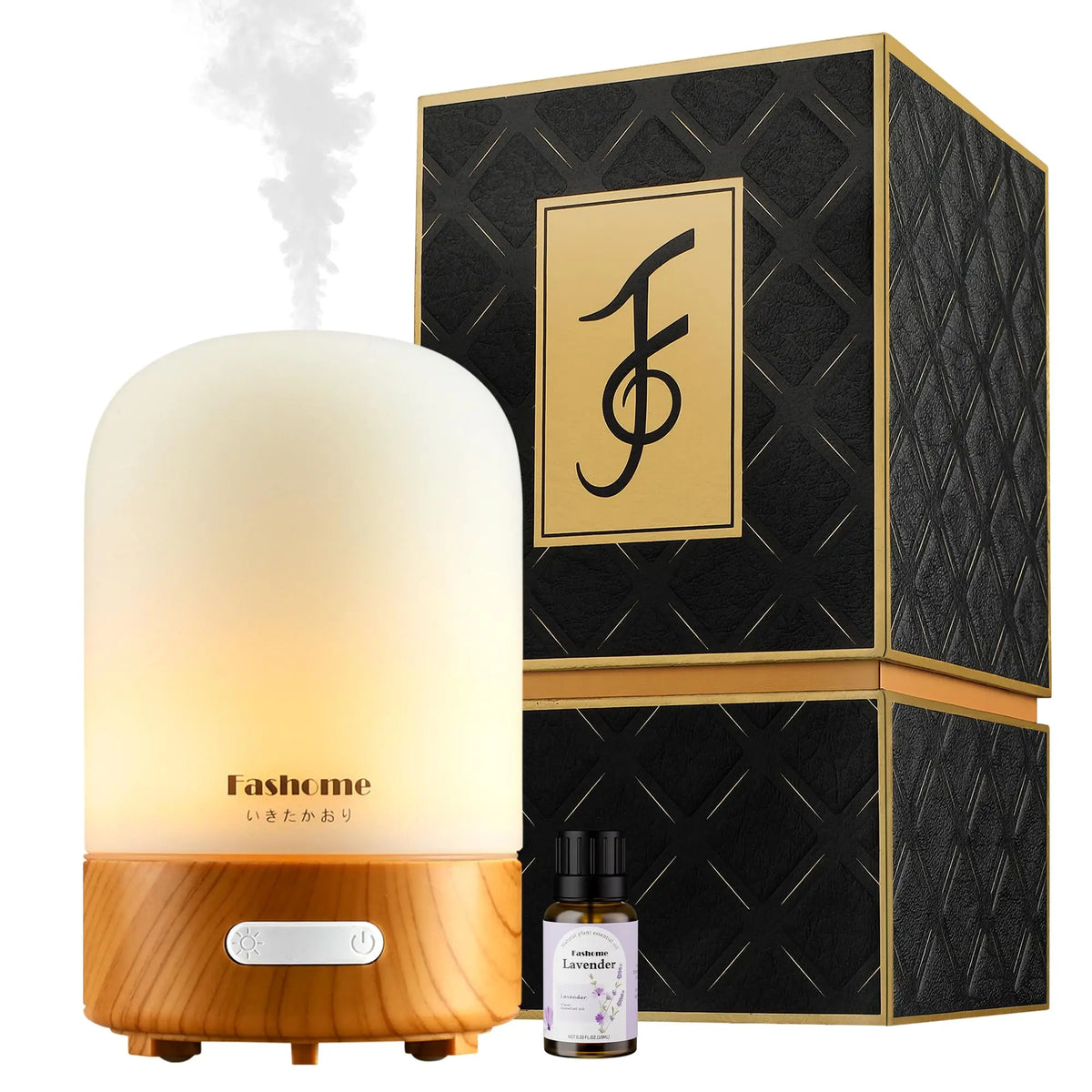 Fashome Ultrasonic Essential Oil Glass Aroma Diffuser And Humidifier