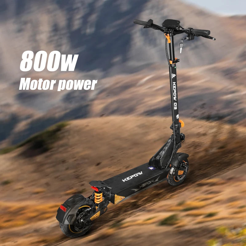 KEPOW Foldable Electric Scooter With Dual Suspension For Adults