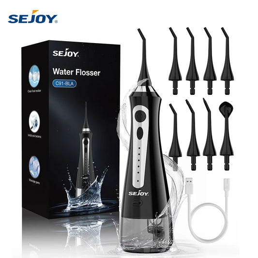 Sejoy Water Flosser Portable Oral Irrigator Teeth Cleaner