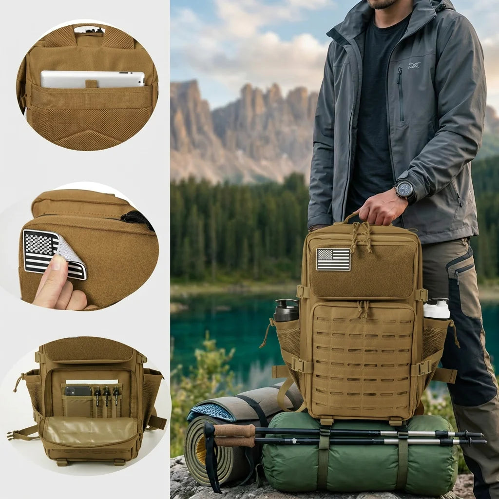 ReFire Gear Tactical Hunting Backpack With MOLLE Webbing