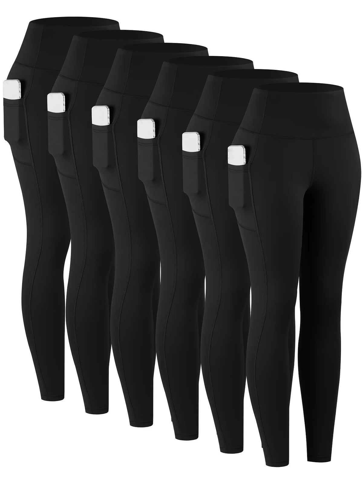 Women's High Waist Leggings With Pockets For Yoga And Fitness