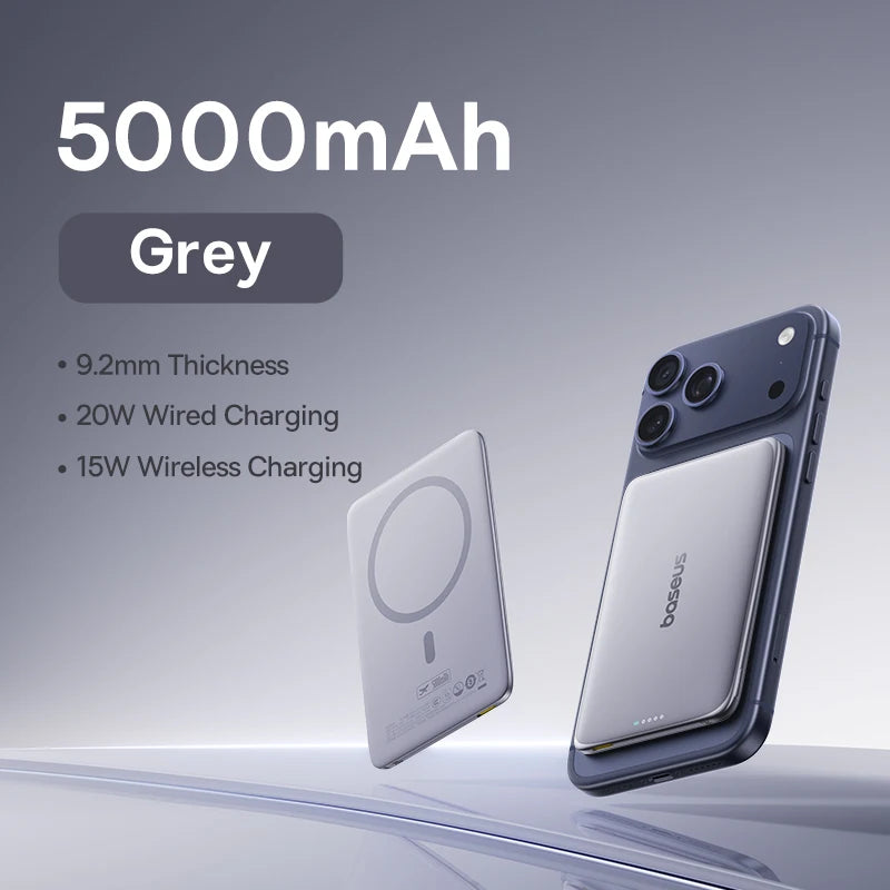 Baseus Magnetic Wireless Power Bank With USB C Fast Charging