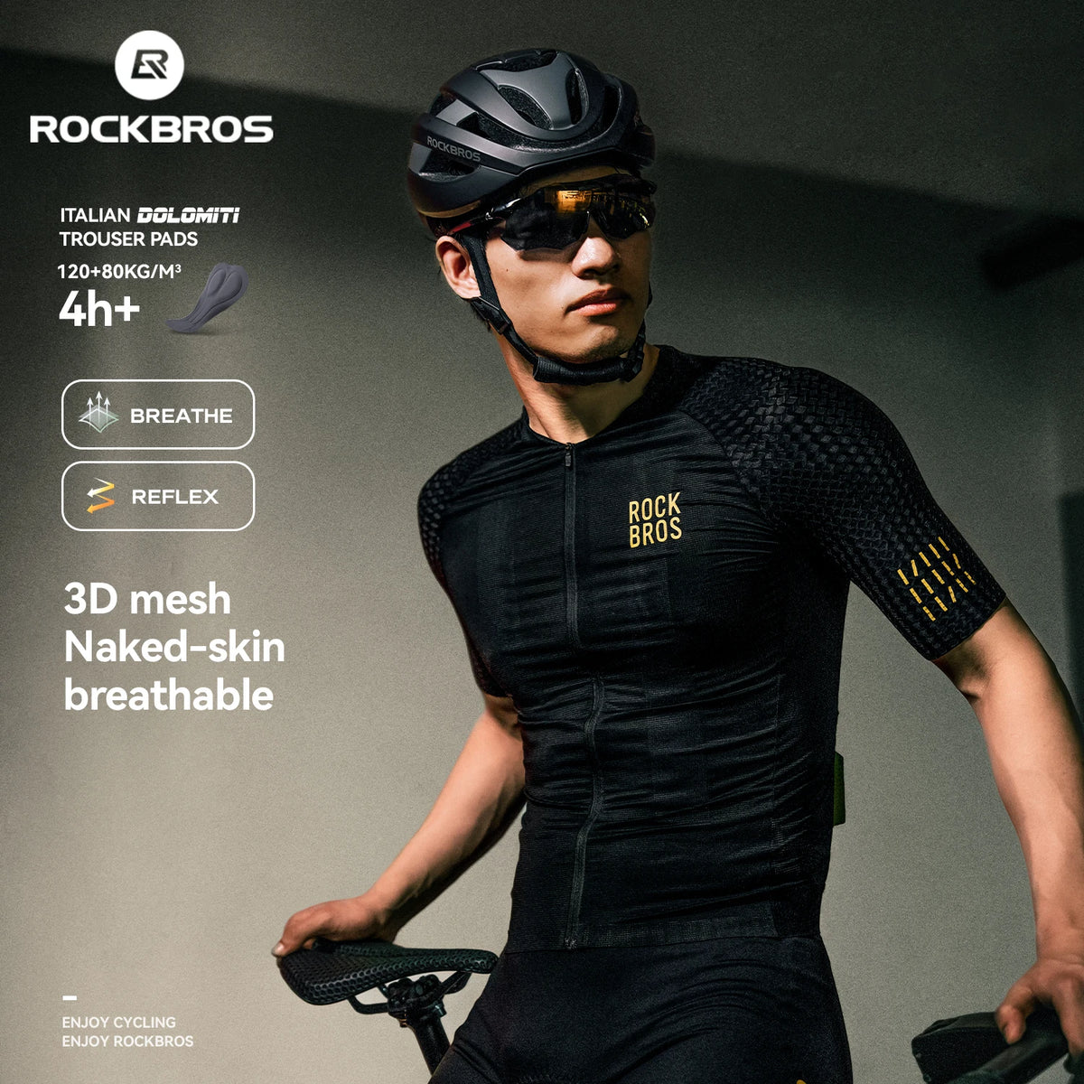 Rockbros Lightweight Breathable Quick Dry Cycling Jersey