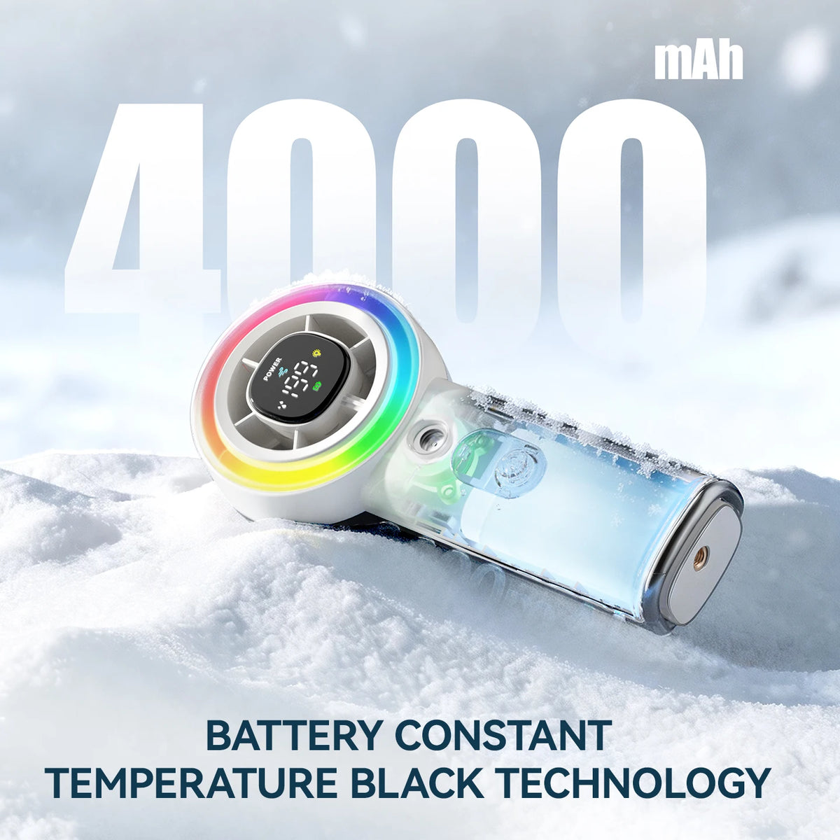Handheld Mist Spray Cooling Fan With Dual Function Rechargeable Battery