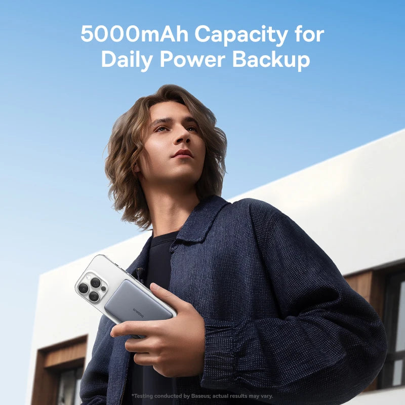 Baseus Magnetic Wireless Power Bank With USB C Fast Charging