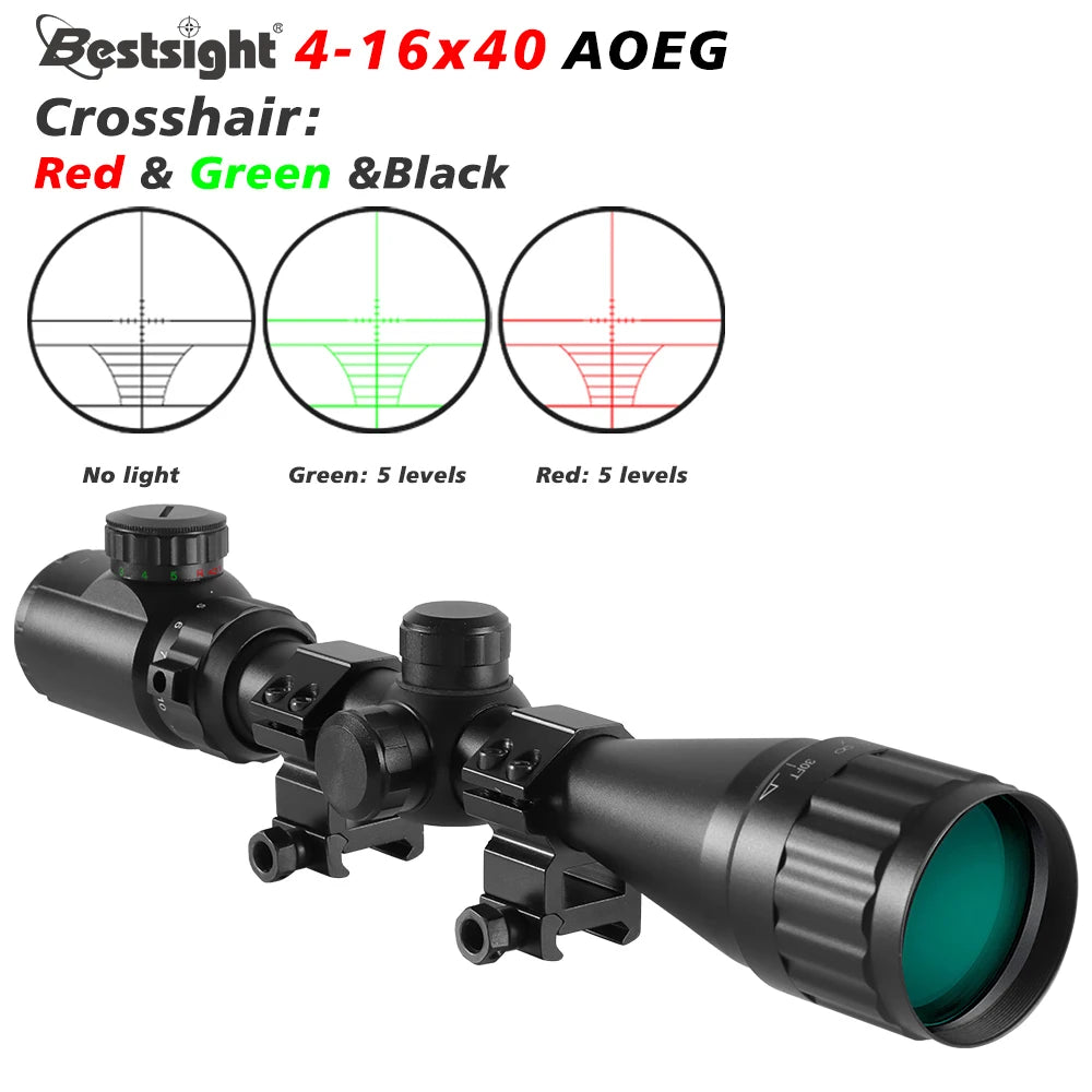 Nabila Illuminated Red And Green Dot Hunting Rifle Scope