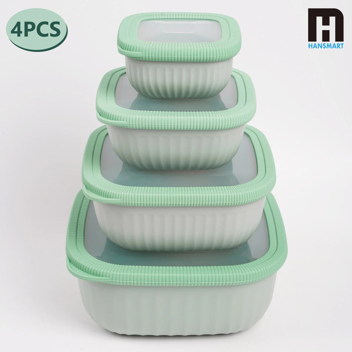 HanSmart Airtight Food Storage Containers Leakproof Silicone Seal