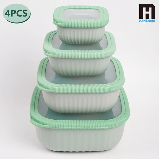 HanSmart Airtight Food Storage Containers Leakproof Silicone Seal