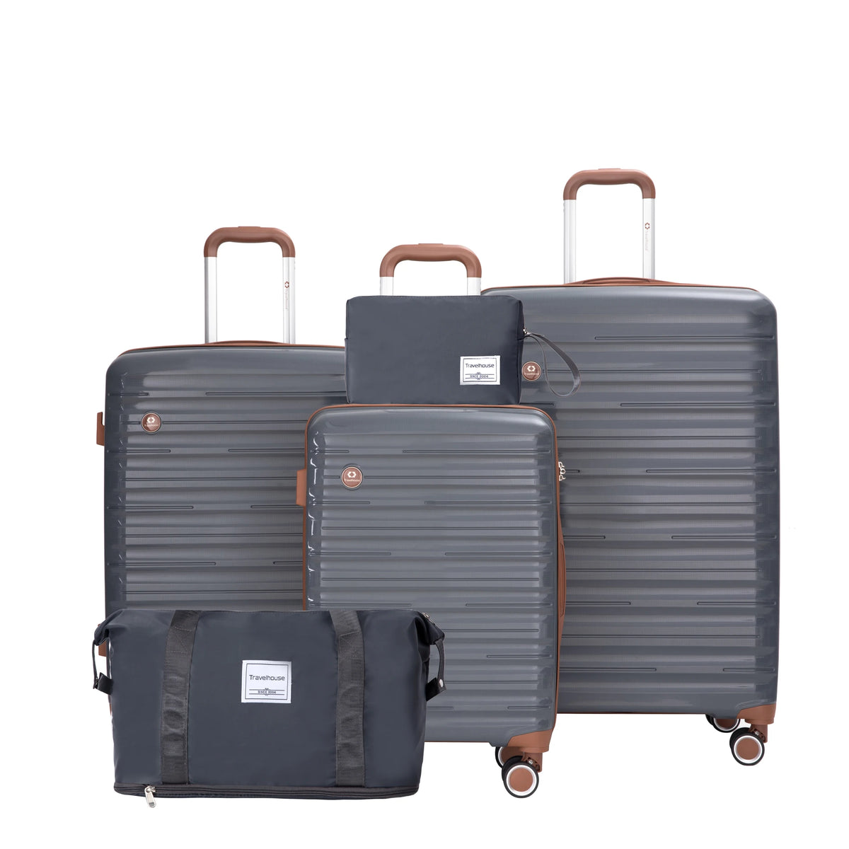 Travelhouse Hardcase Spinner Luggage Set With TSA Lock