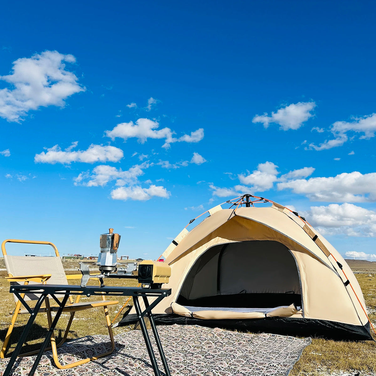 Pakicetus Automatic Pop Up Camping Tent Quick Setup Lightweight Shelter