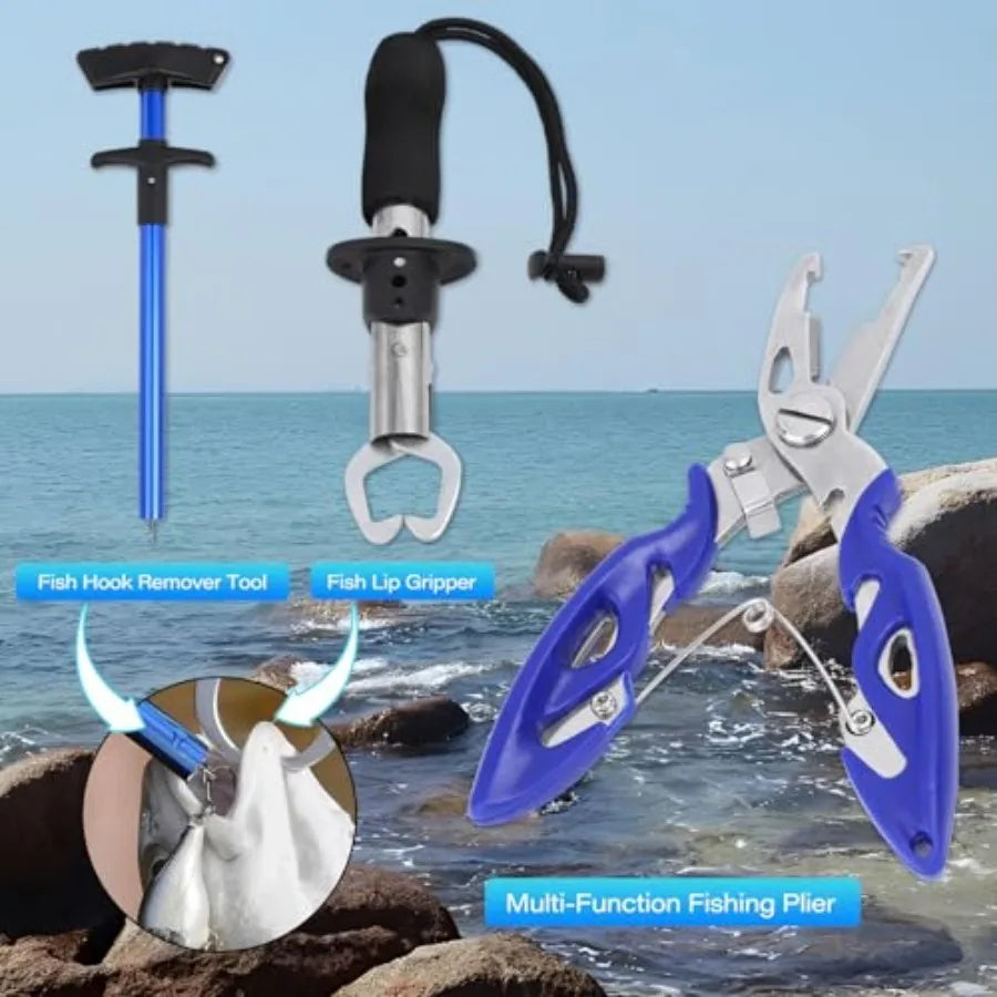 Waterproof Fishing Backpack With Tackle Boxes And Rod Holder