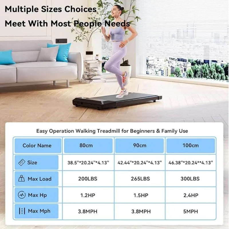 Superun Compact Walking Treadmill Featuring Remote And App Control