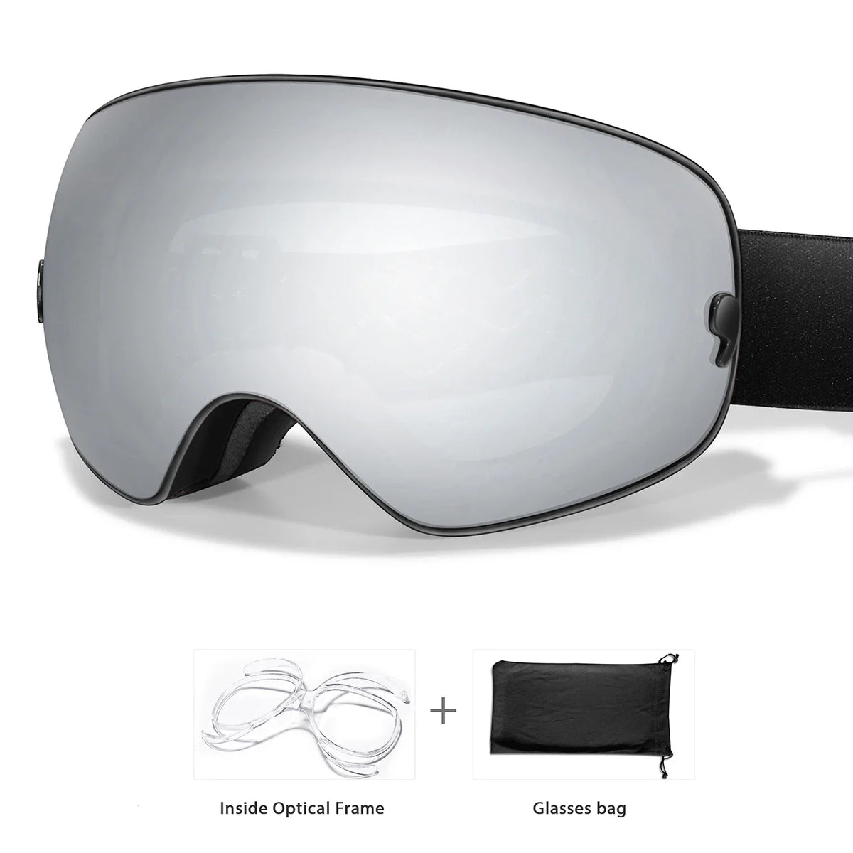 Unisex Professional UV400 Antifog Ski Goggles For Winter Sports