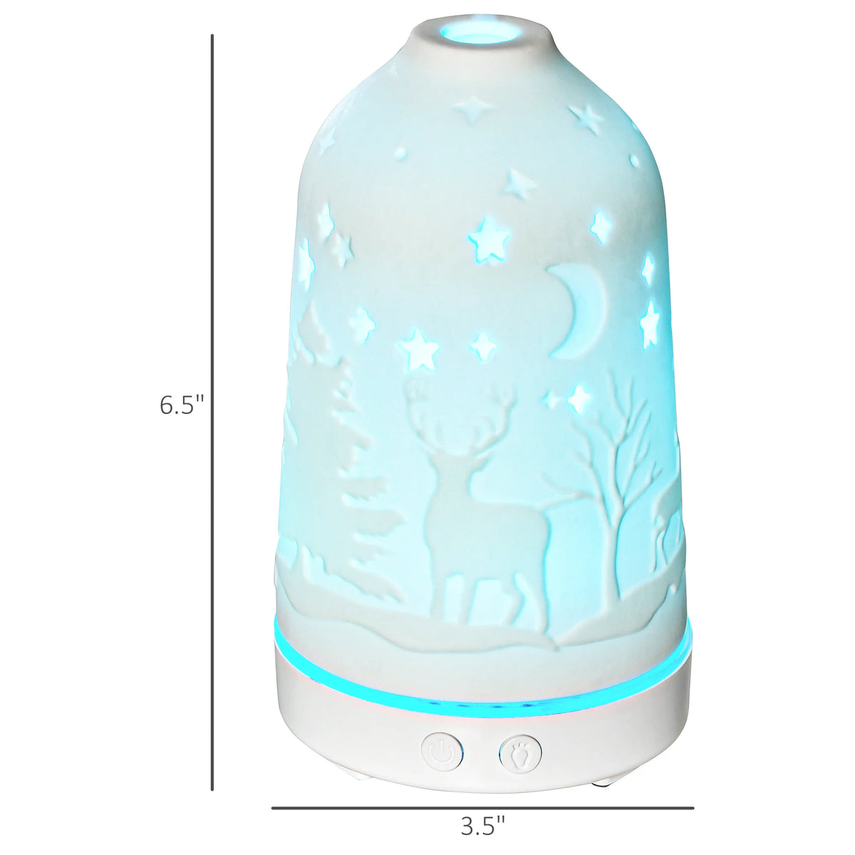 Ultrasonic Aromatherapy Diffuser With Timer And Multicolor Lighting