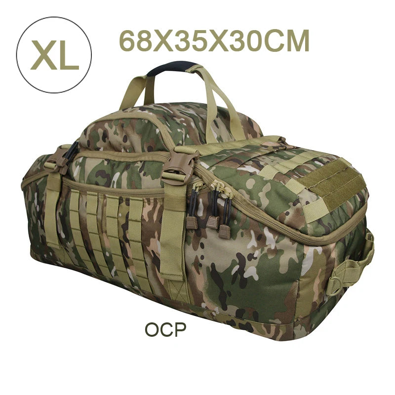 LQARMY Versatile Travel Duffel Bag Waterproof Polyester Weekender